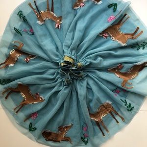 NWT mini boden Sequin Appliqué Tulle Skirt